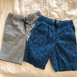 2 Pair Boys Old Navy Twill Jogger Shorts